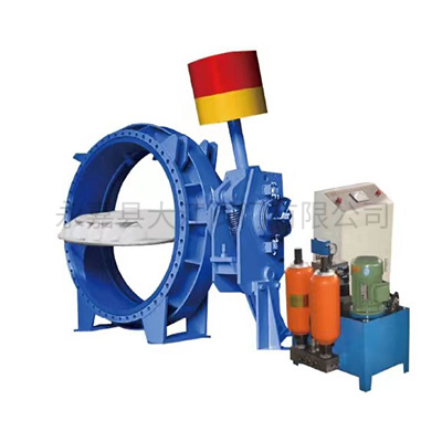 KD741X重錘蓄能式液控緩閉蝶閥